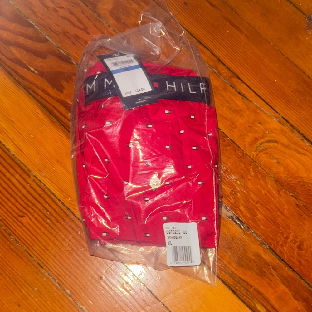 Tommy Hilfiger Red Patterned Boxers